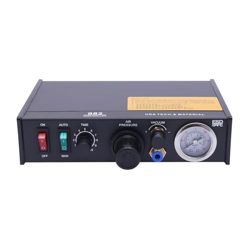 Pneumatic Dispensing Controller Glue Dispenser Solder Liquid 982, Machine Paste Dropper Adhesive Semi-Automatic/Manual Operations Semi-Automatic von Queeucaer