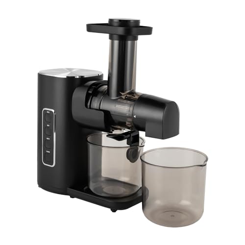 Saft Extractor Juicer Elektrische Obst Squeezer Juicer Maschine zum Entsaften von Äpfeln, Orangen, Wassermelonen, Karotten, Gurken, Tomaten Wärmeableitungslöcher 150W 0.3L YZJ-02 von Queeucaer