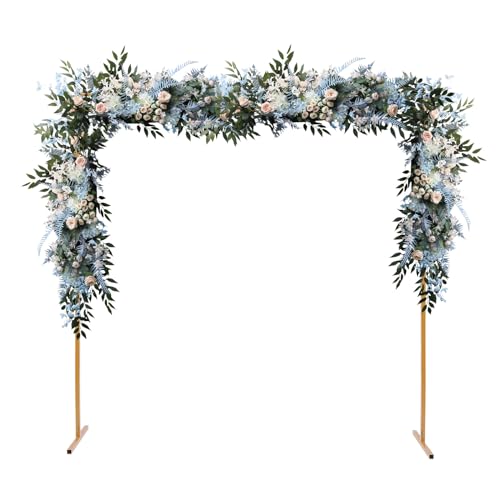 Wedding Arch, Square Arch Background Stand Metal Wedding Background Display Stand,Butterfly Screws,for Wedding and Baby Shower Photo Background Decoration, Birthday Party,Gold,2m*2m von Queeucaer