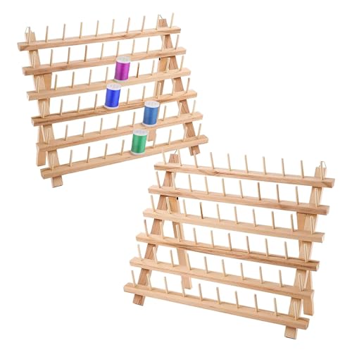 Queiting 2x60 Spulen Garnrollenhalter Holz Fadenhalter Fadenspulen Spulenhalter Garnregal Garnrollen Organizer zum Aufhängen an Wand oder Aufstellen für Stickerei Quilten Nähen Haare Flechten Queiting 2x60 Spulen Garnrollenhalter Holz Fadenhalter Fadenspulen Spulenhalter Garnregal Garnrollen Organizer zum Aufhängen an Wand oder Aufstellen für Stickerei Quilten Nähen Haare Flechten von Queiting