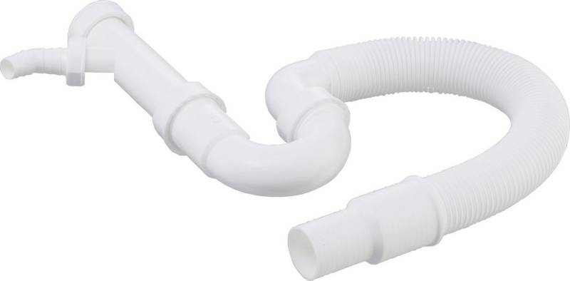 TG Kunststoffverarbeitung GmbH Siphon flexibler Röhren-Siphon mit Geräteanschluss - 1 1/2 Zoll x 40 / 50 DN von TG Kunststoffverarbeitung GmbH
