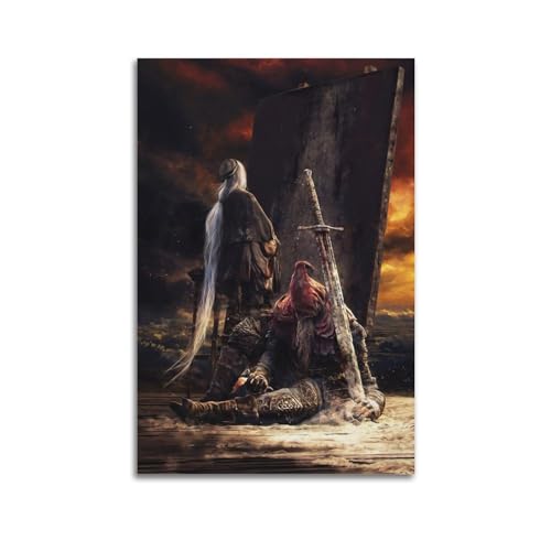 Quem Dark Souls Spiel-Poster, dekoratives Gemälde, Leinwand-Wandposter und Kunstdruck, modernes Familienschlafzimmer-Dekor-Poster, 60 x 90 cm Quem Dark Souls Spiel-Poster, dekoratives Gemälde, Leinwand-Wandposter und Kunstdruck, modernes Familienschlafzimmer-Dekor-Poster, 60 x 90 cm von Quem