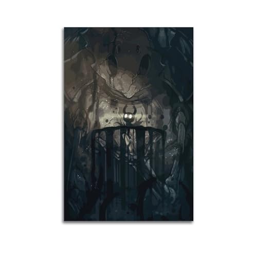 Quem Game Video Poster Hollow Knight Poster Dekoratives Gem?lde Leinwand Wandposter und Kunstbild Druck Moderne Familie Schlafzimmer Dekor Poster 60 x 90 cm von Quem