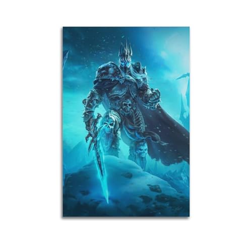 Quem World of Warcraft Wrath of The Lich King Spiel-Poster, dekoratives Gemälde, Leinwand, Wandposter und Kunstdruck, modernes Familienschlafzimmer-Dekor-Poster, 20 x 30 cm Quem World of Warcraft Wrath of The Lich King Spiel-Poster, dekoratives Gemälde, Leinwand, Wandposter und Kunstdruck, modernes Familienschlafzimmer-Dekor-Poster, 20 x 30 cm von Quem