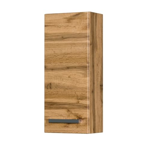 Quentis Badschrank, Breite 30 cm, eine Türe, Eiche Natur, vormontiert von Quentis Badmöbel