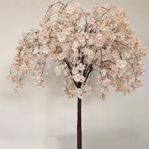 Quepiem Künstlicher Kirschblütenbaum, Sakura-Baum, Dekoration, Champagner, japanische Kirschblüte, perfekt für Party, Hochzeit, Garten(2.5 * 2m) von Quepiem