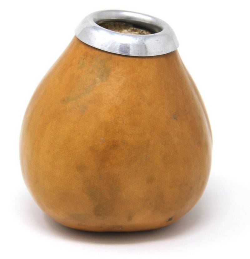 Quertee Teesieb Mate Trinkbecher Mate Calebasse aus Kürbis das natürliche Trinkgefäß, (1-St) von Quertee