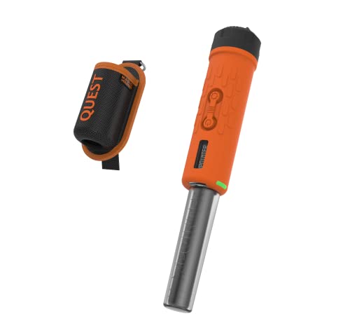 Quest XPointer Max Pinpointer Metalldetektor mit Magic Holster, wasserdicht, eingebauter Akku von Quest Metal Detectors
