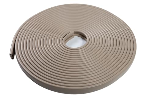 Hochwertiger PVC-Handlauf für Treppen und Geländer 40x8mm – Beige, 10m von Quest