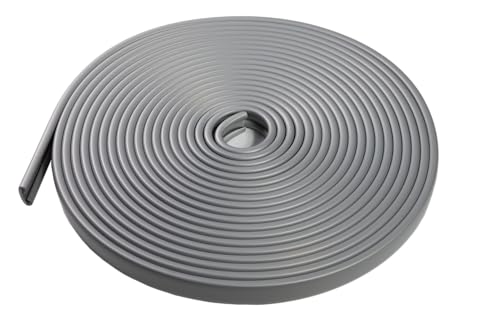 Quest Hochwertiger PVC-Handlauf für Treppen und Geländer 40x8mm – Grau, 5m von Quest