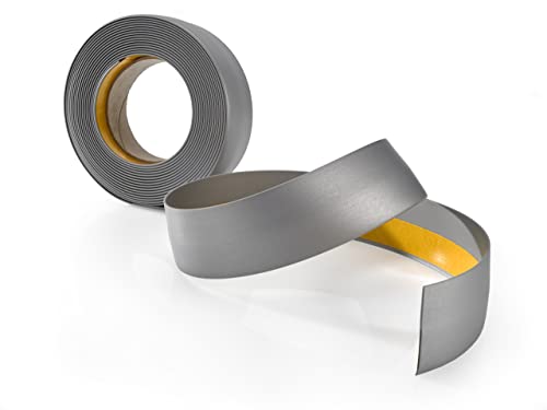 Abdeckleiste, Flachleiste Selbstklebend, Fensterleiste - Breite 30 mm - für Innenbereich - PVC, Flexibel, Flach - Länge 5 Meter, Silber Abdeckleiste, Flachleiste Selbstklebend, Fensterleiste - Breite 30 mm - für Innenbereich - PVC, Flexibel, Flach - Länge 5 Meter, Silber von Quest