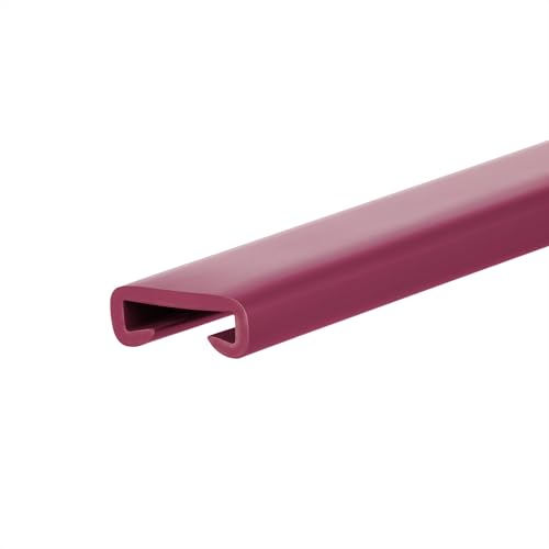 QUEST Handlauf PVC 40x8 Treppenhandlauf Kunststoffhandlauf Profil für Treppengeländer Gummi, Burgunderrote von Quest
