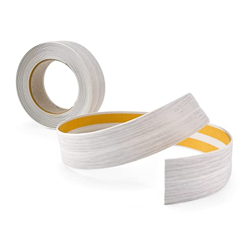 Weichsockelleiste Selbstklebend | 25 mm x 25 mm | Knickleiste Abschlussleiste für Küche Badezimmer Dichtungsband PVC Flexibel Wasserdicht Dekorativ | 25 Meter | Birke von Quest