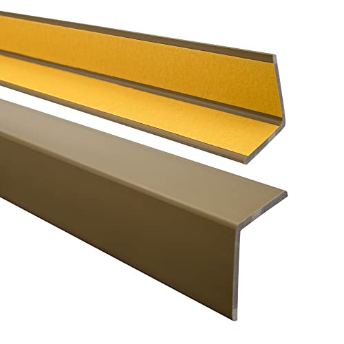 QUEST Winkelprofil 27x27mm – Selbstklebendes PVC-Gummi Kantenschutzprofil, Elastischer Eckschutz, Kunststoffwinkel für Kanten & Ecken, Messing, 100cm QUEST Winkelprofil 27x27mm – Selbstklebendes PVC-Gummi Kantenschutzprofil, Elastischer Eckschutz, Kunststoffwinkel für Kanten & Ecken, Messing, 100cm von Quest