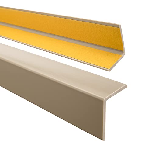 QUEST Winkelprofil 40x40mm – Selbstklebendes PVC-Gummi Kantenschutzprofil, Elastischer Eckschutz, Kunststoffwinkel für Kanten & Ecken, Beige, 150cm QUEST Winkelprofil 40x40mm – Selbstklebendes PVC-Gummi Kantenschutzprofil, Elastischer Eckschutz, Kunststoffwinkel für Kanten & Ecken, Beige, 150cm von Quest