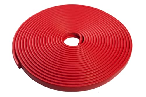 Quest Hochwertiger PVC-Handlauf für Treppen und Geländer 40x8mm – Rot, 25m von Quest