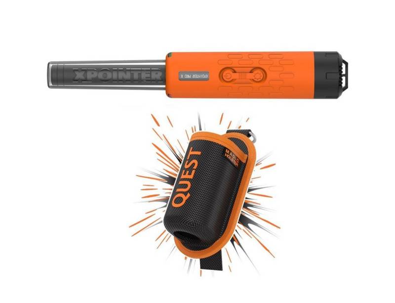 Quest Metalldetektor XPointer Max Pinpointer mit Magic Holster, Wasserdicht bis 5 Meter von Quest