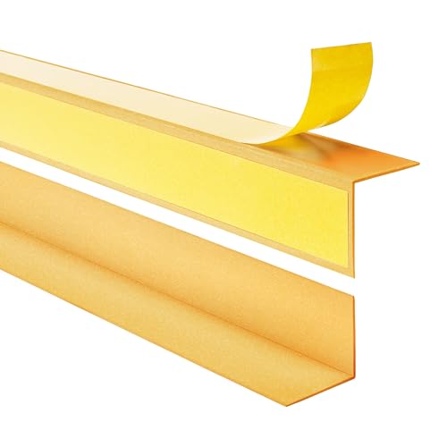 Quest PVC Kantenschutzwinkel Kantenschutzleiste Selbstklebend Winkelprofil – mit Klebeband auf der Außenseite – 25x25mm, 200cm, Gold Quest PVC Kantenschutzwinkel Kantenschutzleiste Selbstklebend Winkelprofil – mit Klebeband auf der Außenseite – 25x25mm, 200cm, Gold von Quest