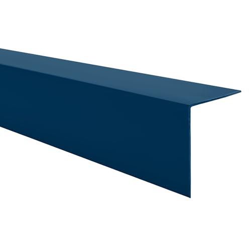 Quest PVC Kantenschutzwinkel - Ohne Klebeband - Kantenleiste und Eckenschutz - Eckleiste Winkelprofil - 15x15mm, 100cm, Dunkelblau von Quest