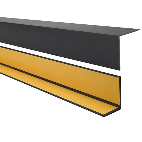 Quest PVC Winkelprofil Kunststoff Selbstklebend Kantenschutz Eckenschutz Eckleiste Winkelleiste, 35x18mm, 150cm, schwarz Quest PVC Winkelprofil Kunststoff Selbstklebend Kantenschutz Eckenschutz Eckleiste Winkelleiste, 35x18mm, 150cm, schwarz von Quest