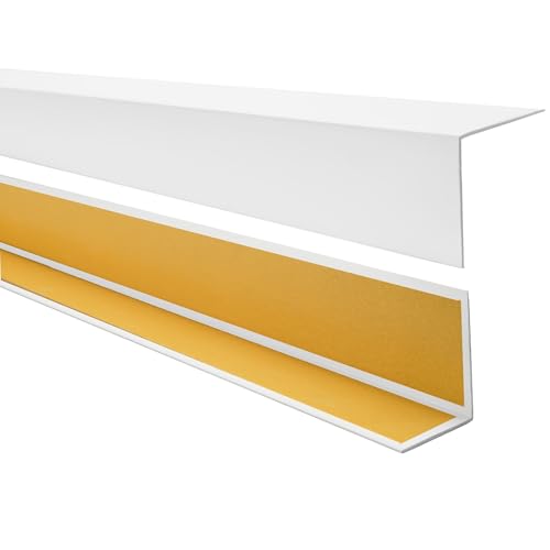 Quest PVC Winkelprofil Kunststoff Selbstklebend Kantenschutz Eckenschutz Eckleiste Winkelleiste, 50x20mm, 100cm, weiß Quest PVC Winkelprofil Kunststoff Selbstklebend Kantenschutz Eckenschutz Eckleiste Winkelleiste, 50x20mm, 100cm, weiß von Quest