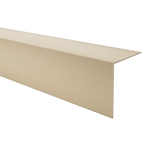 Quest PVC Winkelprofil - Selbstklebend, Kantenschutz, Eckenschutz - 40 x 40mm, 200cm, beige - Robust & Langlebig von Quest