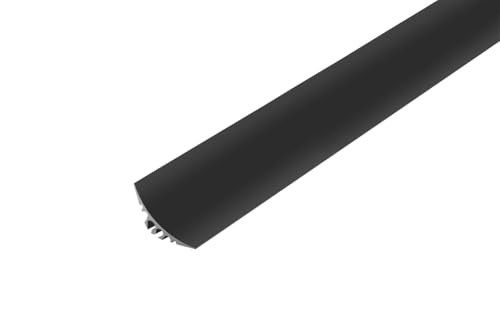 Quest Randabschlussleiste für Bodenbelag, PVC Abschlussprofil Wand zu Boden, 2m (1, 20x20mm) von Quest