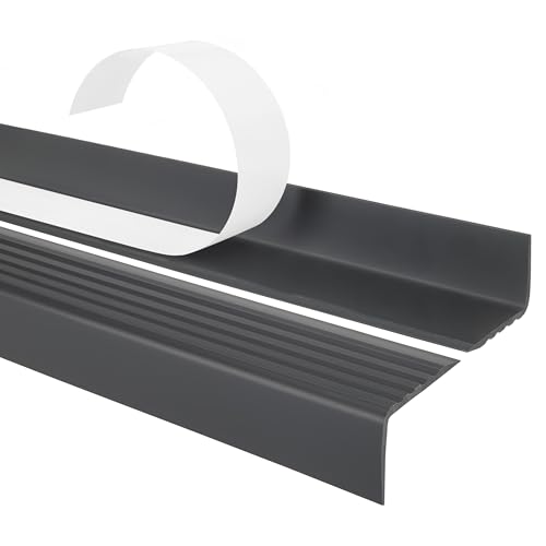Quest Treppenkantenprofil Selbstklebend 40x25mm – Antirutsch Treppenkantenschutz aus Kunststoff PVC – Dunkelgrau, 130cm Quest Treppenkantenprofil Selbstklebend 40x25mm – Antirutsch Treppenkantenschutz aus Kunststoff PVC – Dunkelgrau, 130cm von Quest
