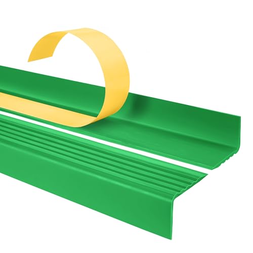 Quest Treppenkantenprofil Selbstklebend 40x25mm – Antirutsch Treppenkantenschutz aus Kunststoff PVC – Grün, 110cm Quest Treppenkantenprofil Selbstklebend 40x25mm – Antirutsch Treppenkantenschutz aus Kunststoff PVC – Grün, 110cm von Quest