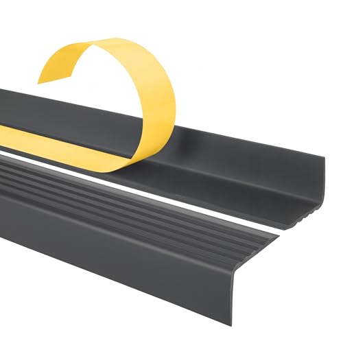 Quest Treppenkantenprofil Selbstklebend 40x25mm – Antirutsch Treppenkantenschutz aus Kunststoff PVC – Dunkelgrau, 165cm Quest Treppenkantenprofil Selbstklebend 40x25mm – Antirutsch Treppenkantenschutz aus Kunststoff PVC – Dunkelgrau, 165cm von Quest