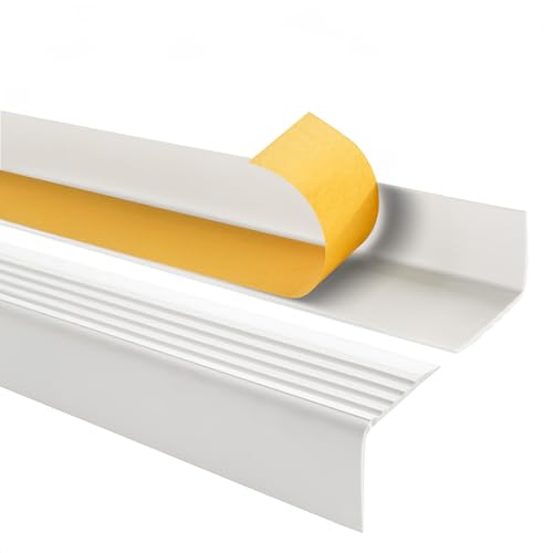Quest Treppenkantenprofil Selbstklebend PVC Kunststoff Treppen-Kantenschutz 50x42mm, weiß, 200cm Quest Treppenkantenprofil Selbstklebend PVC Kunststoff Treppen-Kantenschutz 50x42mm, weiß, 200cm von Quest