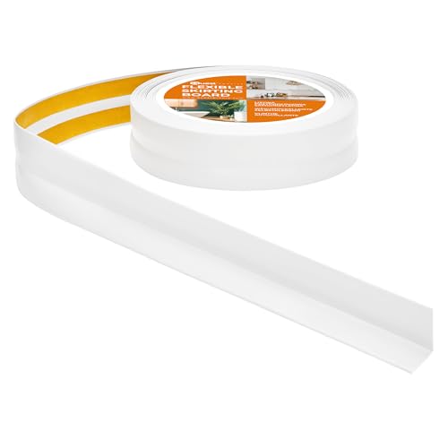 Quest Weichsockelleiste Selbstklebend - 30 mm x 30 mm - Knickleiste, Abschlussleiste für Küche, Badezimmer -Dichtungsband - PVC, Flexibel, Wasserdicht, Dekorativ - 15 Meter, Weiß Quest Weichsockelleiste Selbstklebend - 30 mm x 30 mm - Knickleiste, Abschlussleiste für Küche, Badezimmer -Dichtungsband - PVC, Flexibel, Wasserdicht, Dekorativ - 15 Meter, Weiß von Quest
