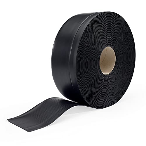 Quest Weichsockelleiste Knickleiste Abschlussleiste | 70 mm x 20 mm | für Küche Badezimmer Wohnzimmer Dichtungsband PVC Flexibel Wasserdicht Dekorativ | 20 Meter | Schwarz von Quest