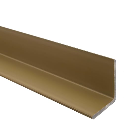 Quest Winkelprofil 27x27mm Kantenschutzwinkel Winkelleiste Eckenschutz – PVC Kunststoff – Ohne Klebeband – 130cm, Messing Quest Winkelprofil 27x27mm Kantenschutzwinkel Winkelleiste Eckenschutz – PVC Kunststoff – Ohne Klebeband – 130cm, Messing von Quest