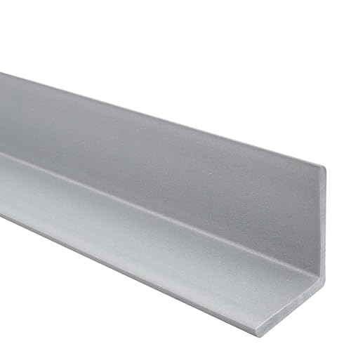 Quest Winkelprofil 27x27mm Kantenschutzwinkel Winkelleiste Eckenschutz – PVC Kunststoff – Ohne Klebeband – 80cm, Silber Quest Winkelprofil 27x27mm Kantenschutzwinkel Winkelleiste Eckenschutz – PVC Kunststoff – Ohne Klebeband – 80cm, Silber von Quest