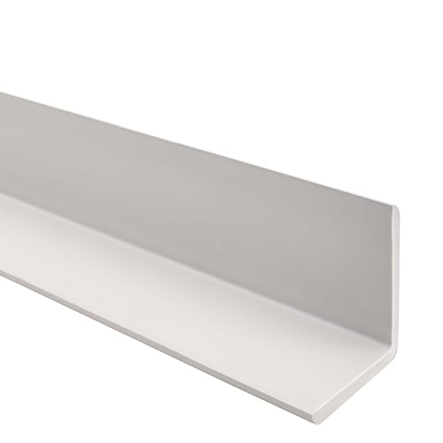 Quest Winkelprofil 35x35mm Kantenschutzwinkel Winkelleiste Eckenschutz – PVC Kunststoff – Ohne Klebeband – 150cm, Hellgrau Quest Winkelprofil 35x35mm Kantenschutzwinkel Winkelleiste Eckenschutz – PVC Kunststoff – Ohne Klebeband – 150cm, Hellgrau von Quest