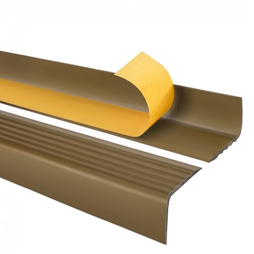 Quest Treppenkantenprofil Selbstklebend PVC Kunststoff Treppen-Kantenschutz 50x42mm, Messing, 130cm Quest Treppenkantenprofil Selbstklebend PVC Kunststoff Treppen-Kantenschutz 50x42mm, Messing, 130cm von Quest