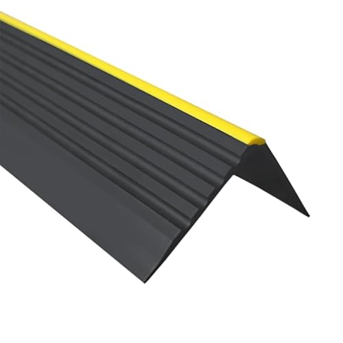 Treppenkantenprofil Selbstklebend PVC Kunststoff Antirutsch-Profil Winkelprofil 55x40mm RD-ON, Schwarz, 180cm Treppenkantenprofil Selbstklebend PVC Kunststoff Antirutsch-Profil Winkelprofil 55x40mm RD-ON, Schwarz, 180cm von Quest