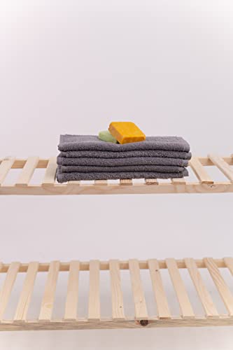 Questo Casa, 5 Stück Handtuch, 100% Baumwolle, Badetuch/Handtuch, Geräuchert, 30x50 cm von Questo Casa