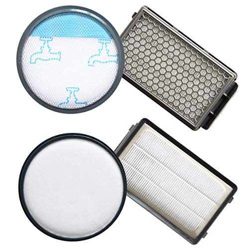 Queta 4 Stück HEPA-Filter für Rowenta, HEPA-Filter für Rowenta Power Cyclonic/Moulinex/Tefal, RO3718EA RO3724EA RO3731EA RO3753EA RO3786EA RO3798EA MO3718PA MO3723PA MO3751PA TW3724RA TW37311 RA von Queta