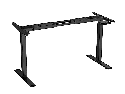 Höhenverstellbarer Stehschreibtisch für das Home Office, Dualmotoren, 58x180cm elektrischer Stehcomputer-Schreibtisch mit 4 Speicherpräferenzen,USB-Anschlüsse von Queta