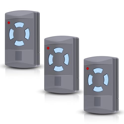3 Stück Garagentor Handsender für HSE2-868, HSM4-868, HS4-868, Kompatibel mit Blue Buttons 868.3MHz Garage Fernbedienung, 4 Kanäle von Quevati