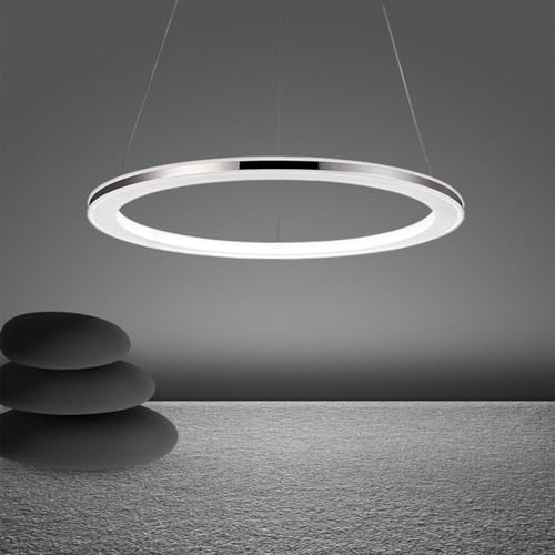 LED Pendelleuchte Kronleuchter Ring Wohnzimmer Esstischlampe Dimmbar Fernbedienung Moderne Hängeleuchte Deckenleuchte Schlafzimmer Pendellampe Silber Edelstahl Höhenverstehbar,12W,Φ30cm LED Pendelleuchte Kronleuchter Ring Wohnzimmer Esstischlampe Dimmbar Fernbedienung Moderne Hängeleuchte Deckenleuchte Schlafzimmer Pendellampe Silber Edelstahl Höhenverstehbar,12W,Φ30cm von Quevia-Eletro