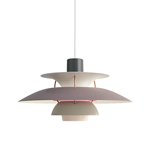 Quevia-Eletro Pendelleuchte Esstisch Hängelampe LED Modern Nordic-Stil Aluminium Kronleuchter Mit Grau Farbverlauf, Höhenverstellbar Pendellampe Esszimmer Wohnzimmer Cafe Küche Deckenlampe,Φ30cm von Quevia-Eletro