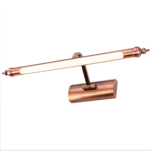 Quevia-Eletro Roségold Spiegelleuchte LED Bad-Beleuchtung Spiegellampe Wandleuchte Acryl & Aluminium 8W 3000K Wasserdichte Drehbar für Schminklicht Leselicht Dresser Eingang Badezimmer Bilder-Lampe von Quevia-Eletro