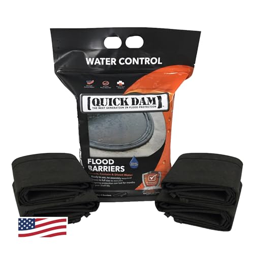 Quick Dam QD65-4 1,5 m Hochwassersperre, Schwarz, 4 Stück von Quick Dam