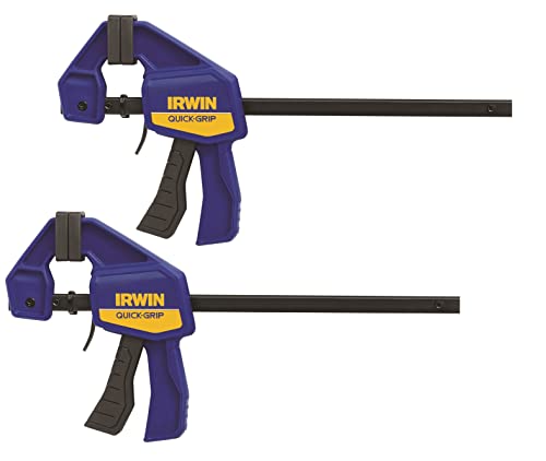IRWIN T5462EL7 Schraubzwinge von Quick-Grip Irwin, 150 mm lang (6") - Packung mit 2 Stück von IRWIN