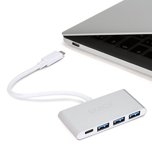 Quick Media qmtchub – Adapter USB Type c-3.1, Eingangsspannung: 3.1 Typ C/DC 5 V 1 A, Ausgänge 2 Ports USB 3.0, 1, USB 2.0, Aluminium Quick Media qmtchub – Adapter USB Type c-3.1, Eingangsspannung: 3.1 Typ C/DC 5 V 1 A, Ausgänge 2 Ports USB 3.0, 1, USB 2.0, Aluminium von Quick Media