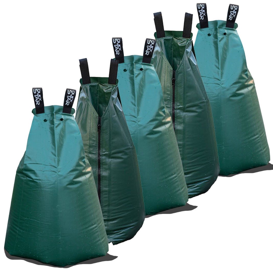 Quick Star Bewässerungssystem 5 Stück Wassersack 75L, (5-tlg), Schlauchdurchmesser bis zu 5 cm. In wenigen Minuten befüllbar. von Quick Star