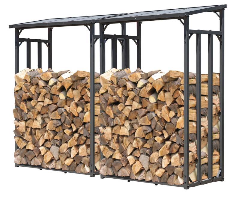 Quick Star Kaminholzregal 2 Stück Kaminholzregal 130x70x185 cm 3,2 m³, BxTxH:130x70x185 cm, (2 Stück) von Quick Star